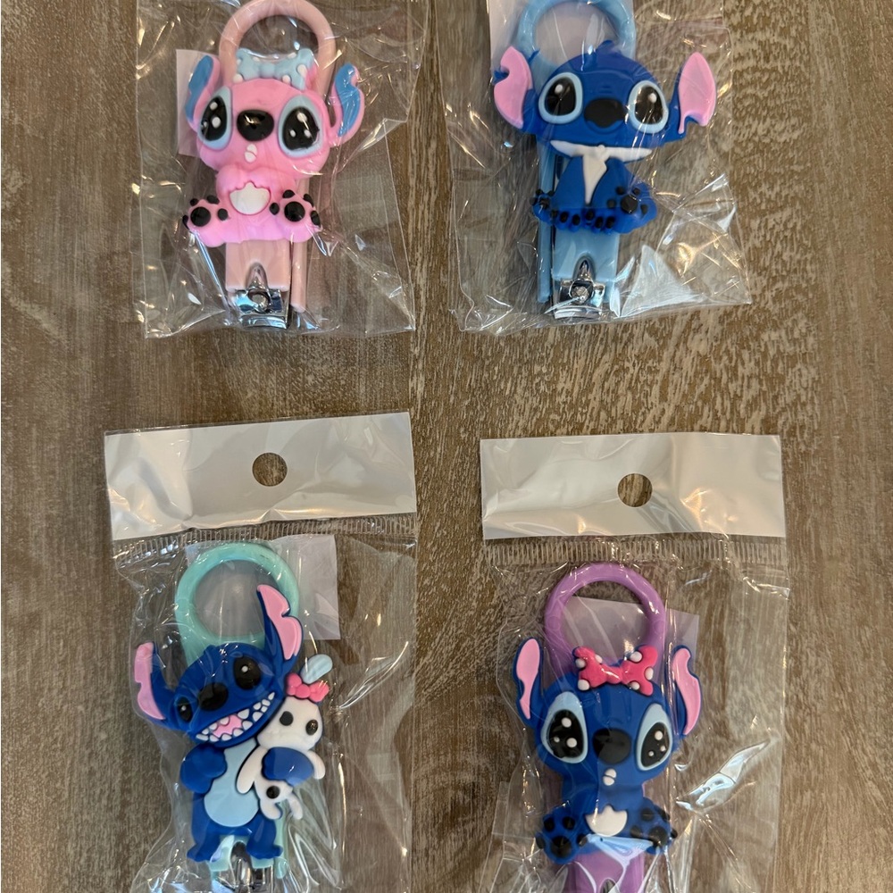Party Pack- Cute Stitch-Inspired nail clippers - set of 4